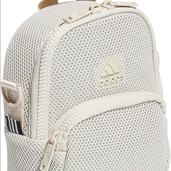 Adidas Air Mesh Mini Women’s Backpack Beige #691 - Picture 11 of 12
